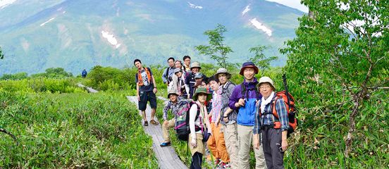 ハイキング部で、尾瀬を訪れました